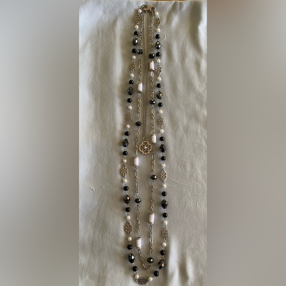 Lia Sophia 3 strand statement necklace